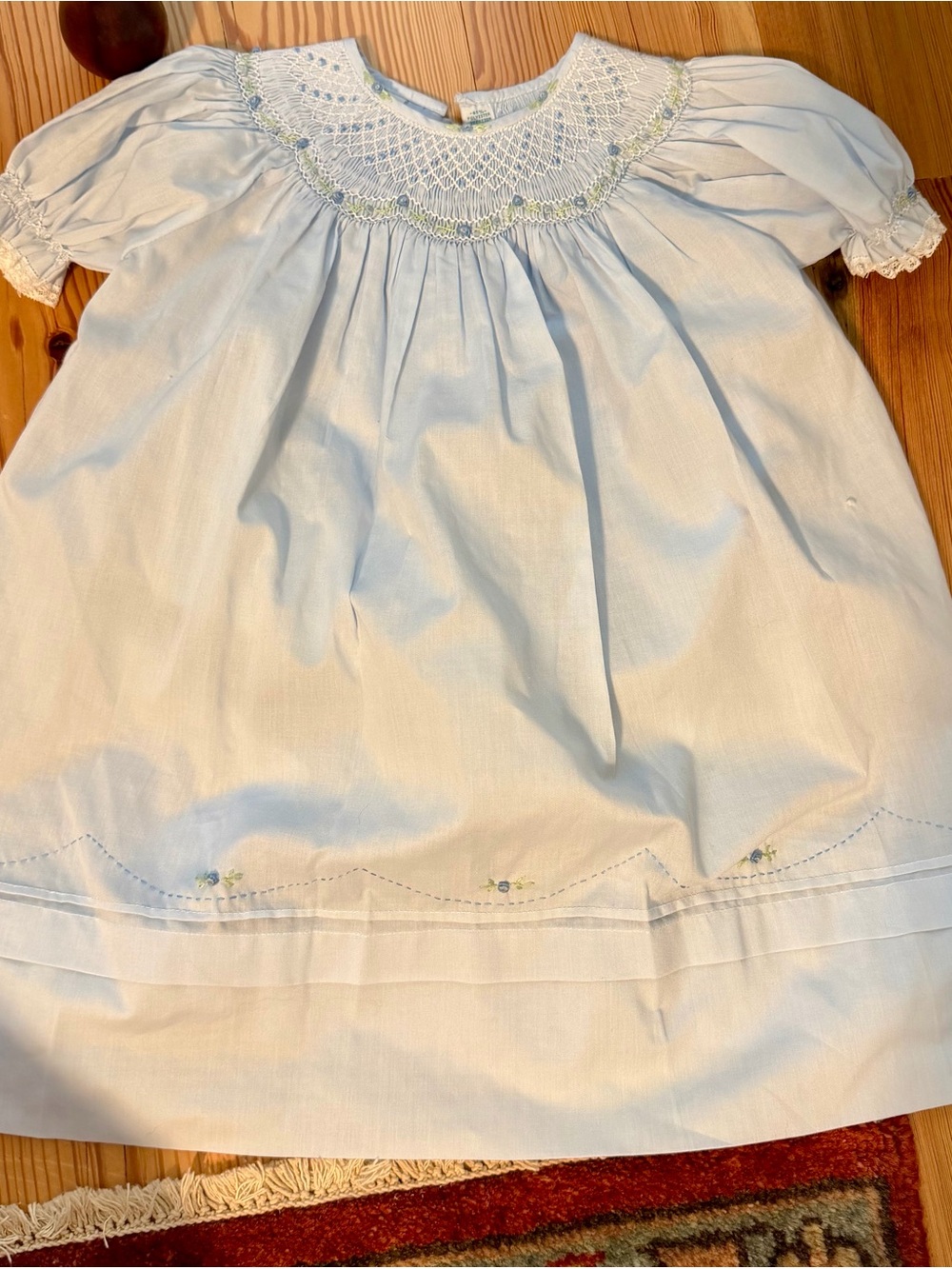 Light Blue Smocked Dress